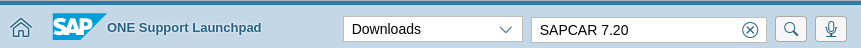 Search for SAPCAR 7.20